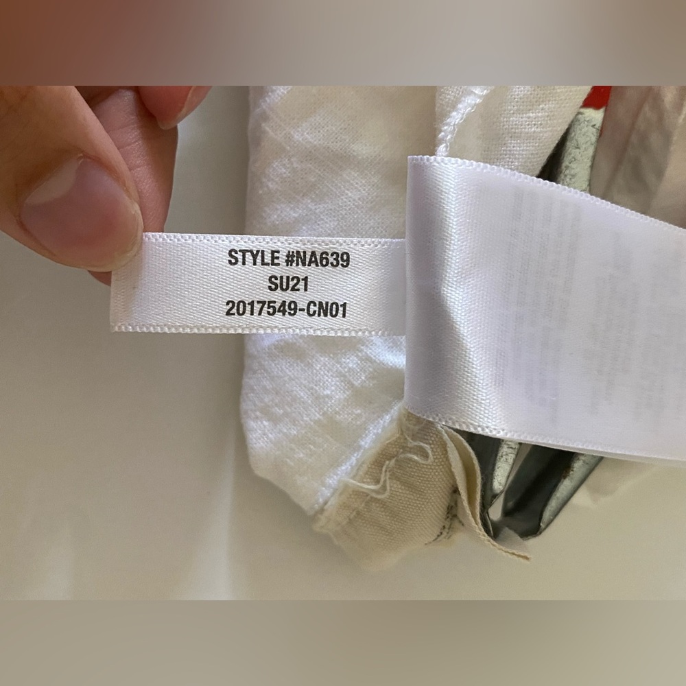 Madewell Women White Linen Blend Short Sleeve Central Shirt Popover 2X Back Slit - Picture 5 of 9